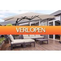 VakantieVeilingen: Veiling: Feel Furniture creme zweefparasol