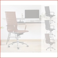 Lederen design bureaustoel