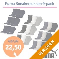 Puma sneakersokken 9-pack