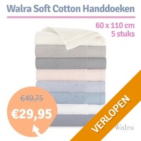 5 x Walra Soft Cotton handdoeken