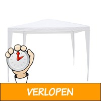 Partytent 3 x 3 m waterdicht - Stalen Frame met Kunstst..