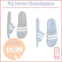 XQ Heren Badslippers Gestreept -