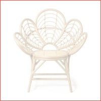 Rotan lotus kuipstoel - 64 x 89 x 97 cm