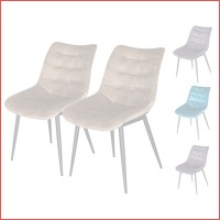 2 x iBella Living Lille eetkamerstoelen