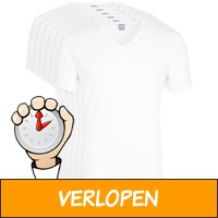 V hals 6-pack bamboe T-shirt