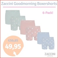 Zaccini Boxershorts Goodmorning 6-Pack M..