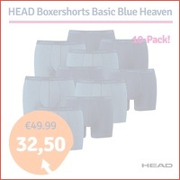 HEAD Boxershorts Basic 10-pack Blue Heav..