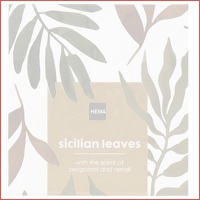 Geurkaars in cadeaudoos sicilian leaves