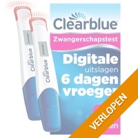 6 x Clearblue zwangerschapstest Ultravroeg