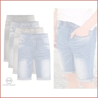 Mario Russo Denim Shorts - Verkrijgbaar ..