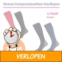 Xtreme Sockswear Hardloop Compressiesokken 4-pack