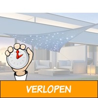 Zonnedoek met 100 LED's - blauw - 3,6 x 3,6 x 3,6M