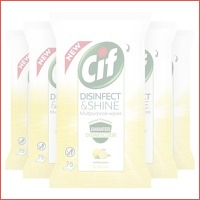 5 x Cif Disinfect & Shine Lemon scho..