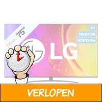 LG 75 inch 4 K NanoCell TV 75NANO826QB