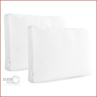 2 x Sleep Med 100% Memory Foam kussen