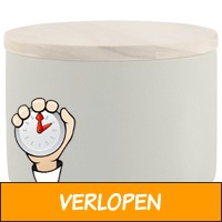 Kaars met 3 lonten in lichtgroene pot 11 x 7.5