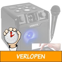 Vonyx SBS50B-DRUM Karaoke set met microfoon, Bluetooth ..