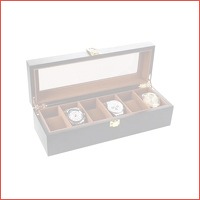 Luxe Houten Horloge Box - Geschikt voor ..