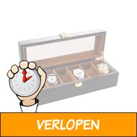 Luxe Houten Horloge Box - Geschikt voor Horloges en Sie..