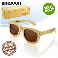 Bekijk de deal van voorHEM.nl: Masqon houten zonnebril