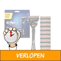 10 x Gillette ProGlide navulmes + houder