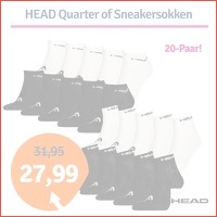 HEAD Quarter- of Sneakersokken