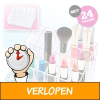 Overzichtelijke make-up display