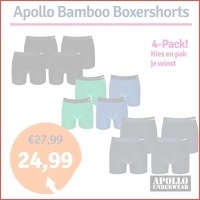 Apollo Bamboe Boxershorts 4-pack - Verkr..