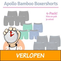 Apollo Bamboe Boxershorts 4-pack - Verkrijgbaar