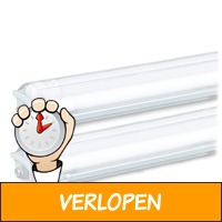 2 x TL-armatuur met LED-buizen (IP65)