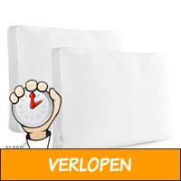 2 x Sleep Med 100% Memory Foam kussen