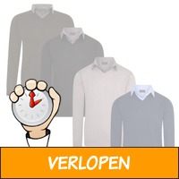 Pullover met overhemdkraag