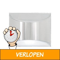 Hofftech LED wandlamp solar RVS - muurbevestiging