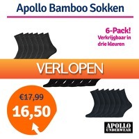 1dagactie.nl: 6 paar Apollo sokken