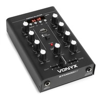 Bekijk de deal van MaxiAxi.com: Vonyx STM500BT 2-kanaals mixer met Bluetooth en mp3 speler