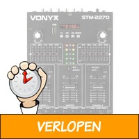 Vonyx STM2270 DJ Mixer met Bluetooth, MP3 & geluids..