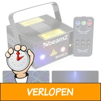 BeamZ Bianca dubbele Laser Disco 330mW RGB Gobo met rem..