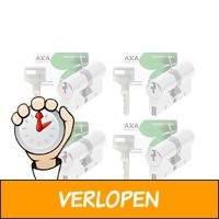 4 x AXA dubbele veiligheidscilinder Xtreme