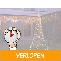 FlinQ Vlaggenmast Kerstboom - Licht Kerstboom - Kerstve..