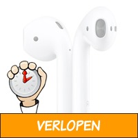 Apple earbud oordopjes AirPods 2 met oplaadcase wit