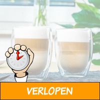 HI Latte Macchiato Glazen - 350ml - Set van 2