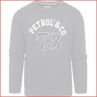 Petrol Sweater Logo Donkerblauw