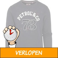 Petrol Sweater Logo Donkerblauw