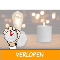 Industriele tafellamp of LED-kaars | Shop goedkoop