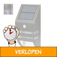 TRIXLINE solar LED wandlamp met bewegingssensor - zwart