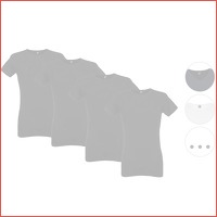 4 x Alan Red basic T-shirt