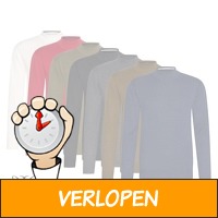 Cappuccino pullover met col