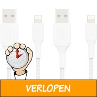 2 x Belkin USB A naar Lightning kabel