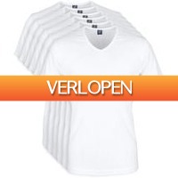 Suitableshop: 6-pack witte T-shirts