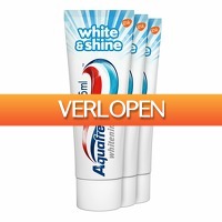 Plein.nl: 36 x Aquafresh tandpasta White & Shine